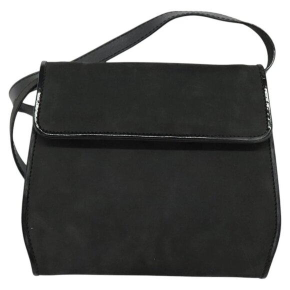 Salvatore Ferragamo Shoulder Bag Suede Gray Auth - Picture 2 of 16